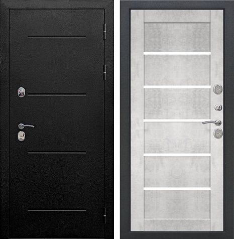 Дверь Изотерма Букле чёрный царга 11 см