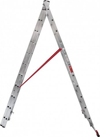 Профессиональная алюминиевая трёхсекционная лестница NV3230 артикул 3230311