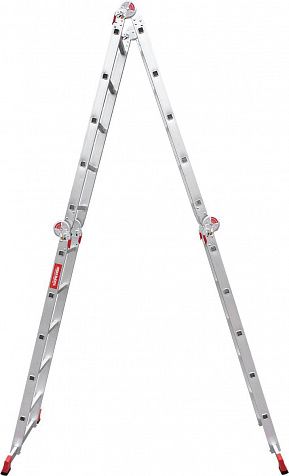 Профессиональная алюминиевая лестница-трансформер, ширина 400 мм NV3320 артикул 3320405