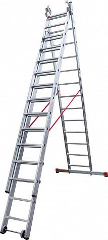 Индустриальная алюминиевая трехсекционная лестница NV5230 артикул 5230313