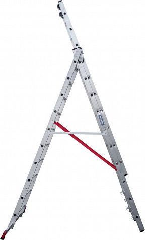 Индустриальная алюминиевая трехсекционная лестница NV5230 артикул 5230310