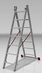 Индустриальная алюминиевая двухсекционная лестница NV5220 артикул 5220207