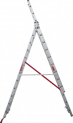 Профессиональная алюминиевая трёхсекционная лестница NV3230 артикул 3230312