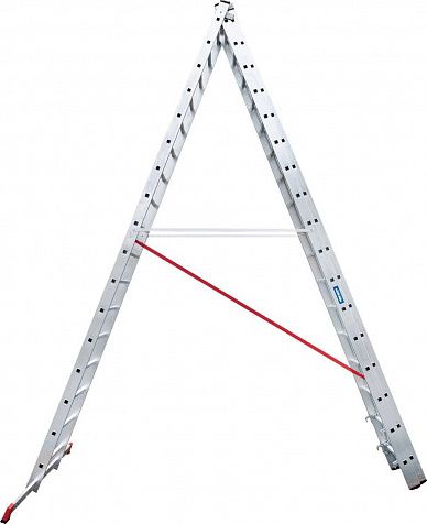 Индустриальная алюминиевая трехсекционная лестница NV5230 артикул 5230317