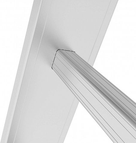 Лестница алюминиевая многофункциональная трехсекционная NV2230 артикул 2230312