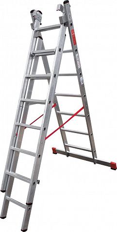 Профессиональная алюминиевая трёхсекционная лестница NV3230 артикул 3230307